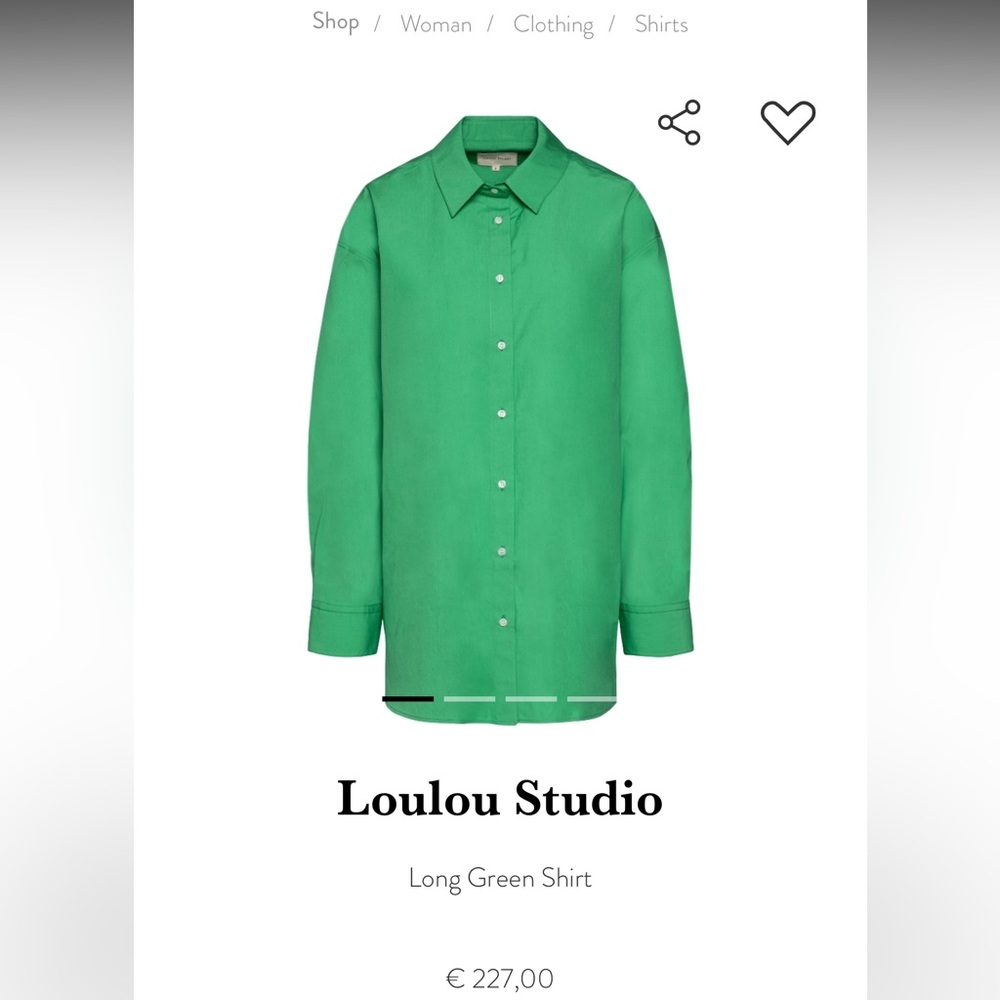LOULOU STUDIO Espanto Cotton Shirt
